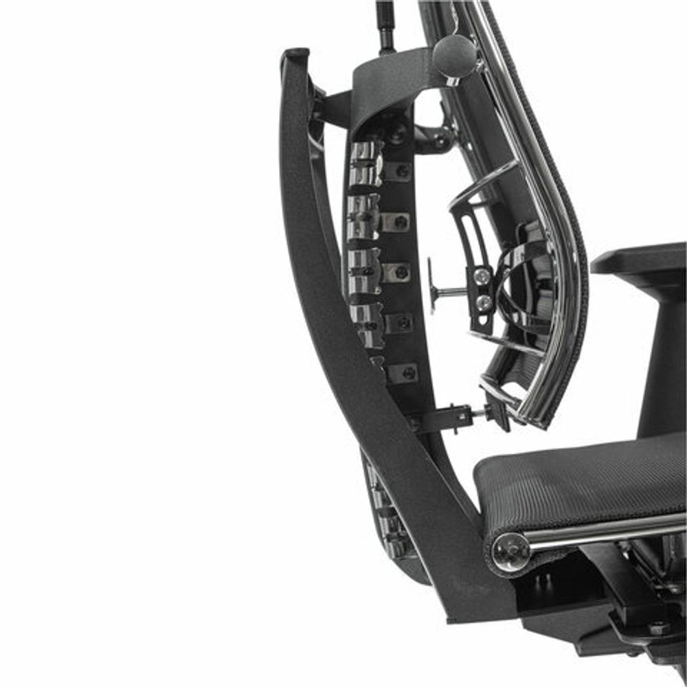 Кресло МЕТТА "YOGA" Y 4DF B2-5D, адаптивная спинка, 3D-подголовник, сверхпрочная сетка, черное