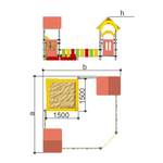 Песочный дворик для детской площадки Romana 109.05.00