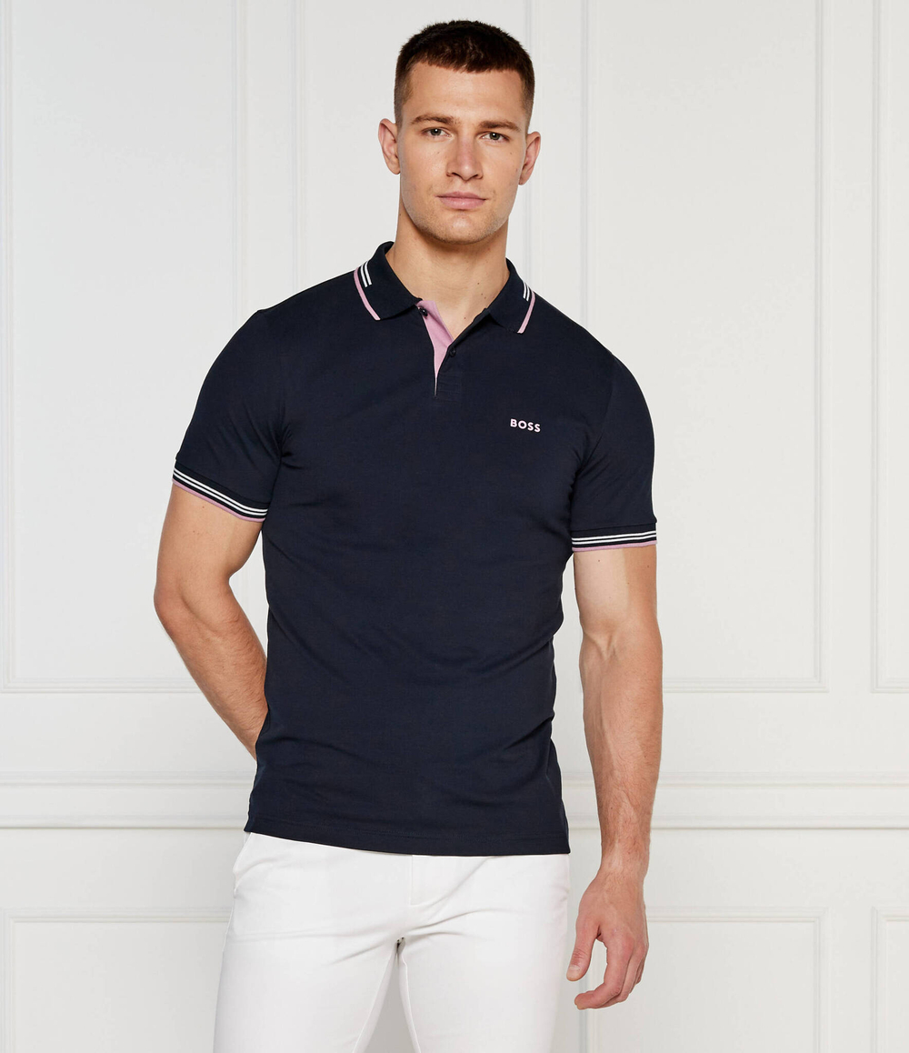 Поло Paul BOSS GREEN - темно-синий(50506193)