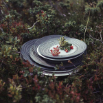 Тарелка «Арборесценс» мелкая;керамика;D=215,H=25мм; (Цвет: темно-серый)