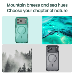 Чехол тонированный с MagSafe на iPhone 17 Pro Max, серия Iceblade Prop Magnetic (версия с прозрачной крышкой объектива) от Nillkin