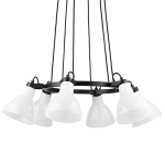 761160 Люстра ACROBATA 6х40W E14 ЧЕРНЫЙ/БЕЛЫЙ