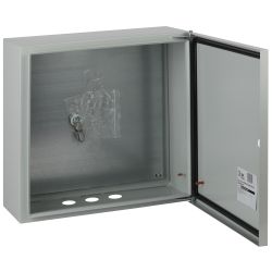 Корпус металлический ЭРА SIMPLE ЩМПг-05 (400x400x175) IP54 У2 серый | Корпуса металлические с монтажной панелью