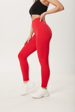 Легинсы бесшовные в рубчик с высокой талией