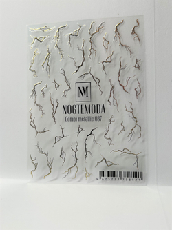 Наклейки NogteModa COMBI METALLIC 087