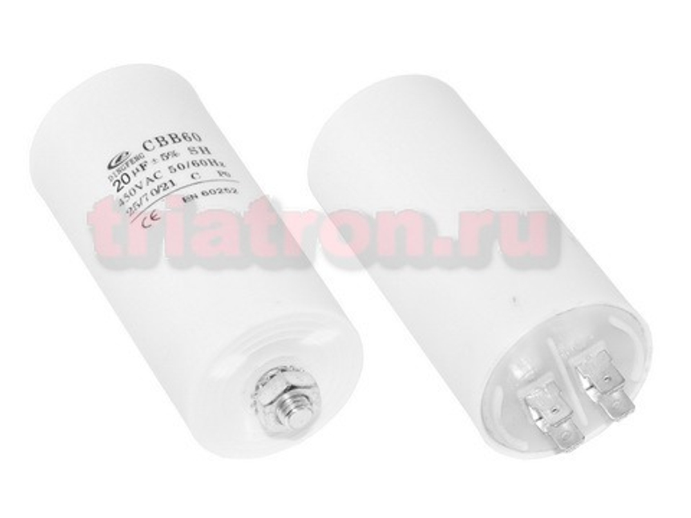 40мкф 450VAC 5% 50х106 CBB60- E клеммы+болт