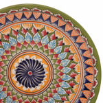 Ляган плоский 32см салатовый Риштанская Керамика