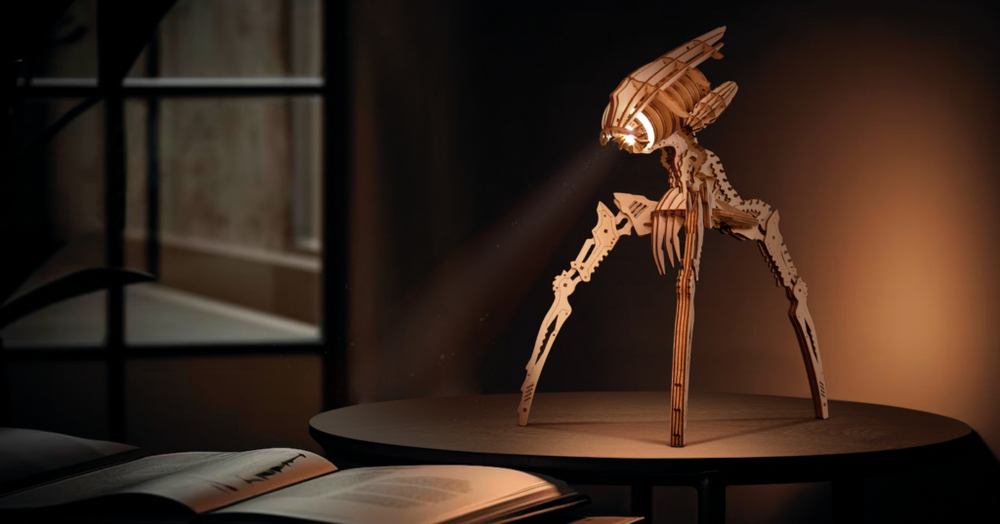 Робот Захватчик миров от Lemmo - Подвижная сборная модель, деревянный конструктор, 3d пазл