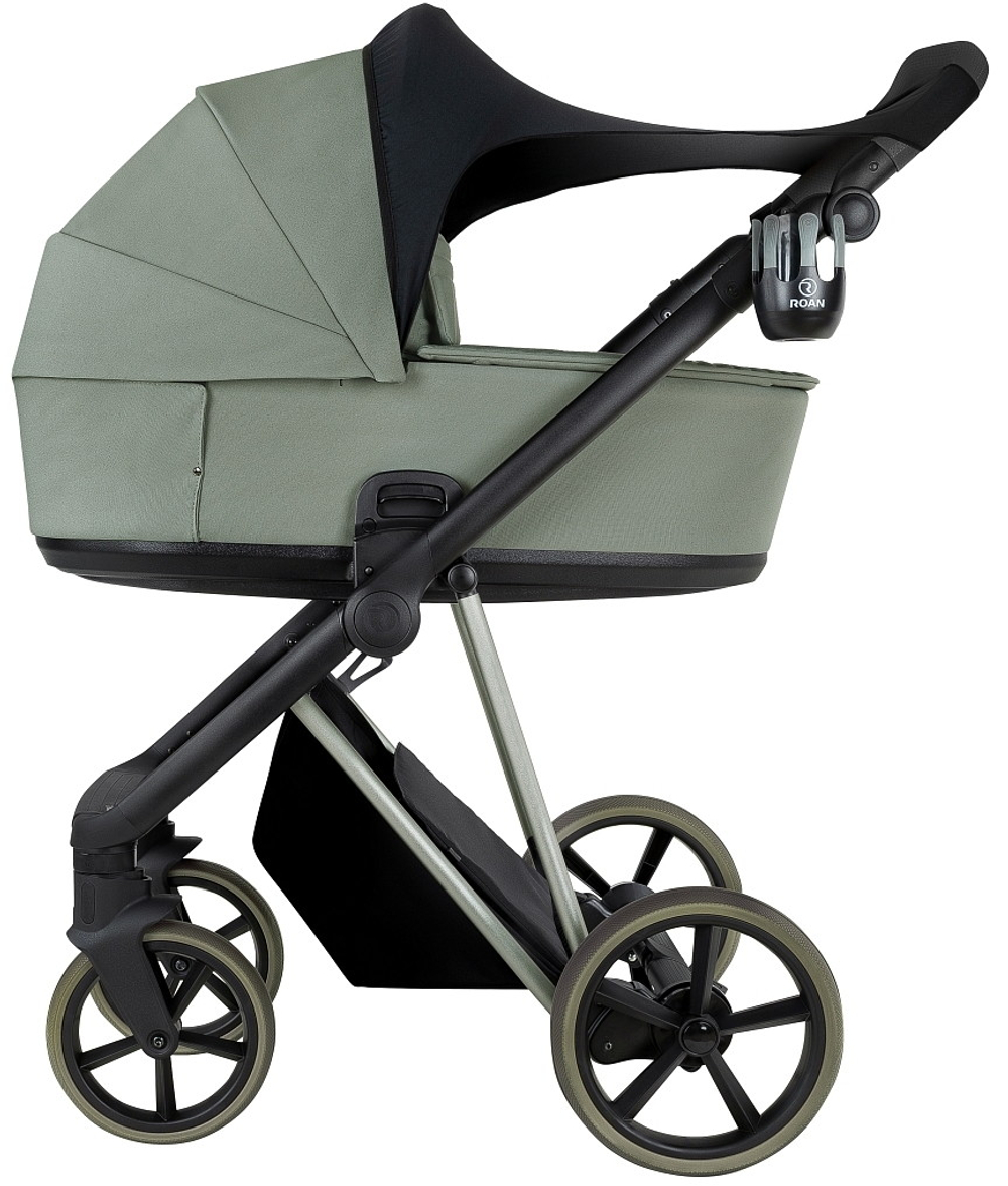 Детская коляска Roan Sol Vintage Luxury 2.0 2 в 1 VIN 02/SG Sage Green/Sage/руч.Black