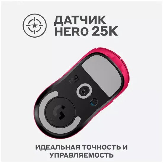 Беспроводная игровая мышь Logitech G Pro X Superlight , розовый