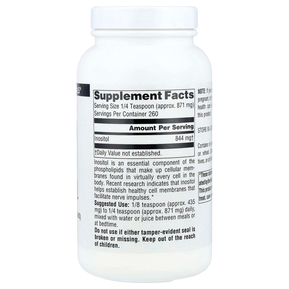 Source Naturals, инозитол, чистый порошок, 226,8 г (8 унций)