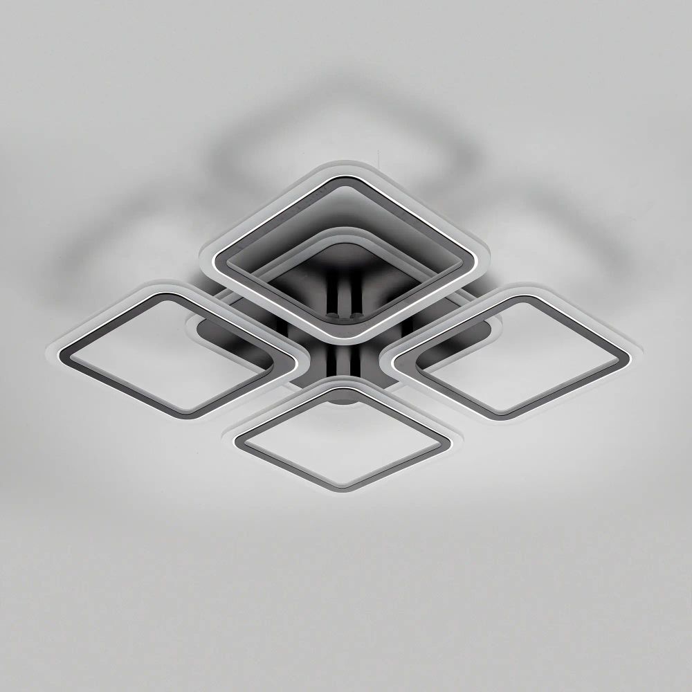 Citilux Марсель Смарт CL232A145E RGB Умная люстра Чёрная