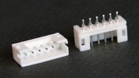 Разъём WB-06 2мм / MW-6M / L-KLS1-XL1-2.00-06-S / вилка PH 6pin шаг 2.0 на плату / DS1066-6MV / A2001WV-6P