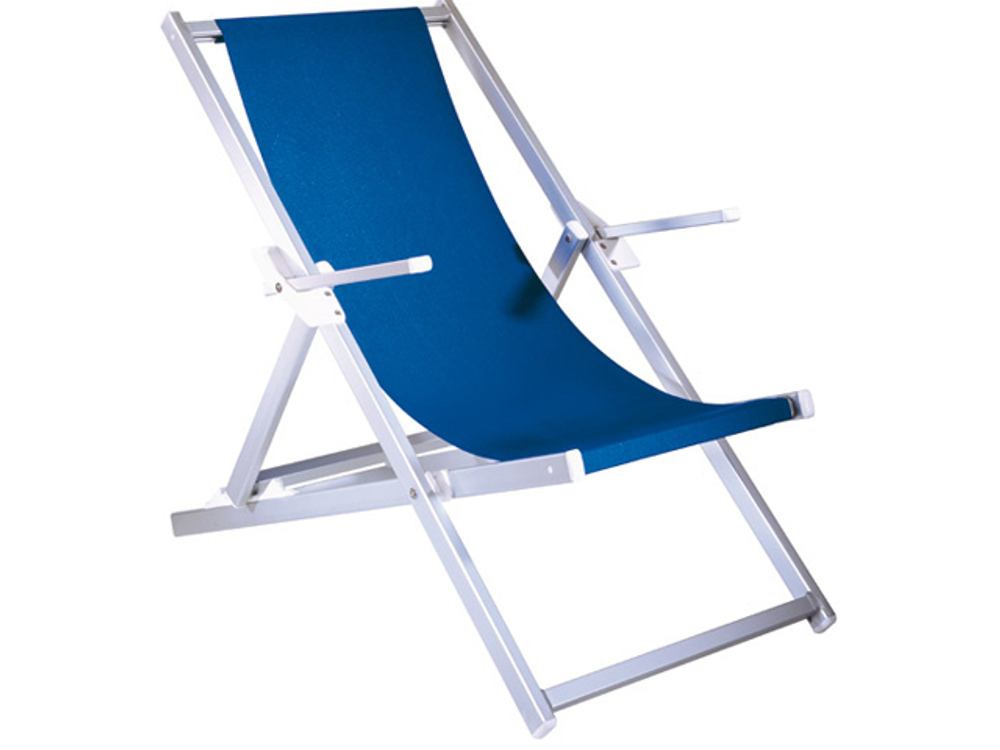 Кресло-шезлонг текстиленовое складное Magnani Sdraio, серебристый