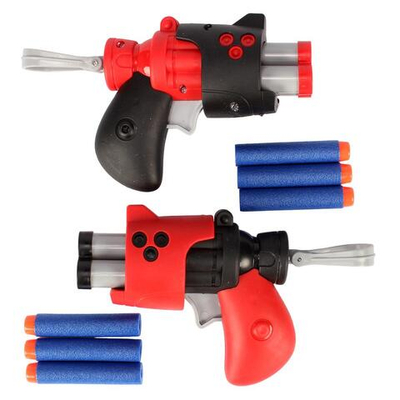 Пистолет с мягк.пулями, коробка 714