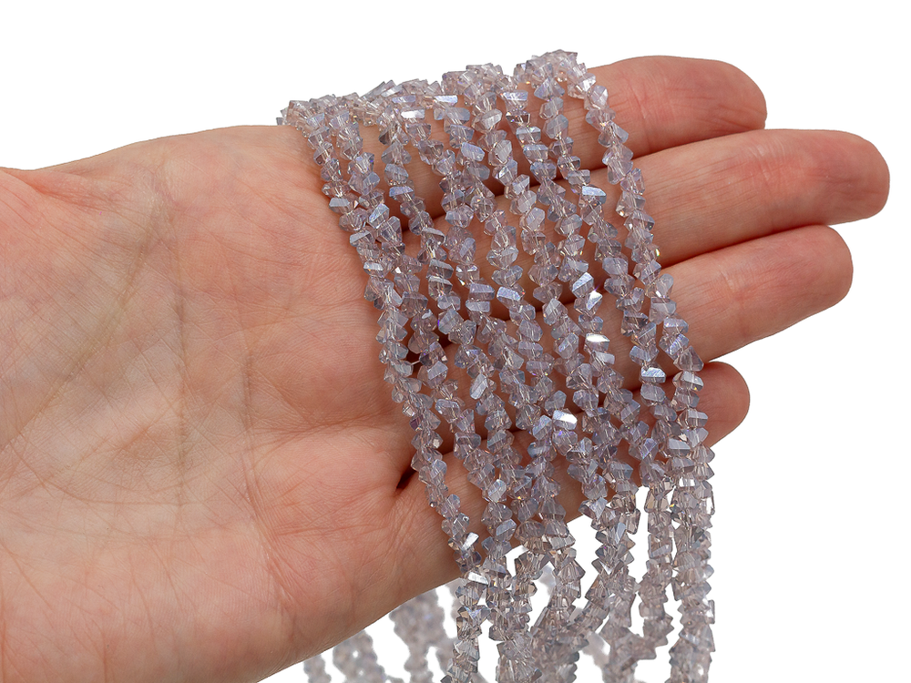 Нить бусин для украшений 4мм (ювелирное стекло)