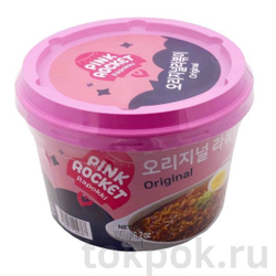 Рисовые клецки с лапшой (рапокки) Pink Rocket  с оригинальным соусом, 175 гр