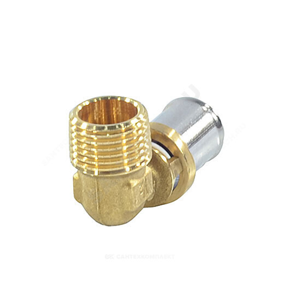 Угольник для МП/PE-X труб латунь пресс Дн 20х1/2"х90гр НР RM127 Giacomini RM127Y037