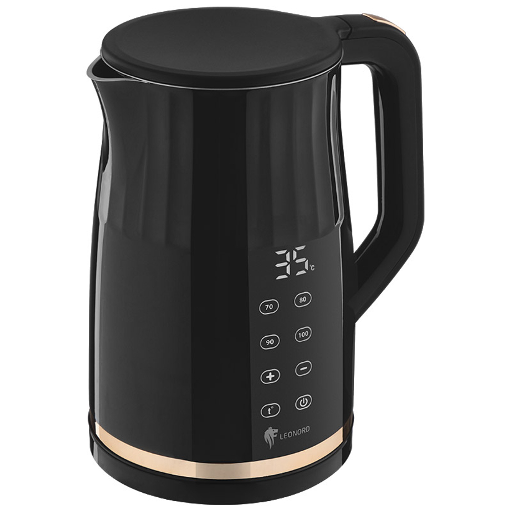 Чайник электрический LEONORD LE-1510 черный с золотым (106177)