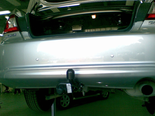 Фаркоп для Mitsubishi Galant седан 2007-2012 (без электрики) (паспорт и сертификат) AvtoS.MI17