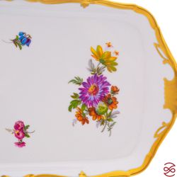 Поднос Queen's Crown Мейсенский букет 37 см
