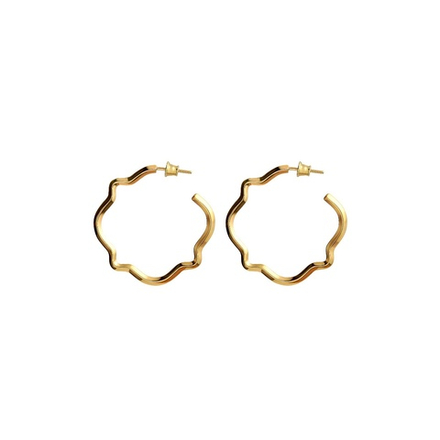 Серьги TETRA позолота