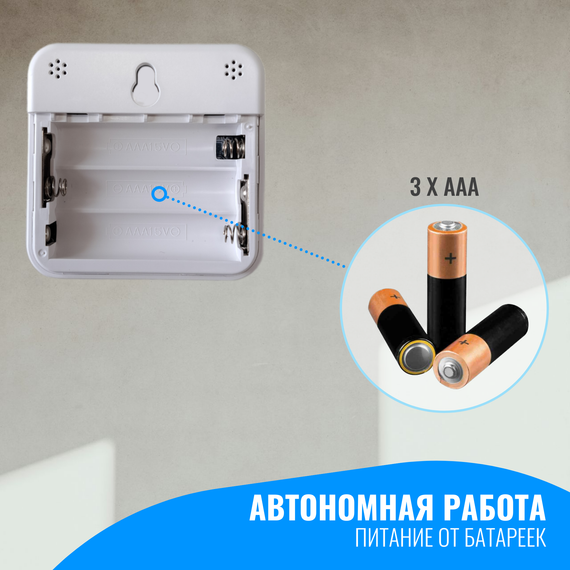 Умный WiFi датчик температуры и влажности с дисплеем Smart Aura