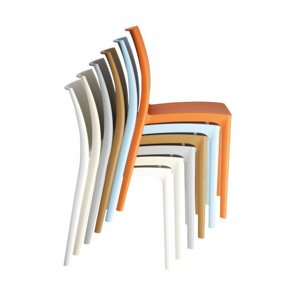 Стул пластиковый Siesta Contract Maya, оранжевый