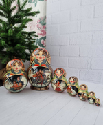 Матрёшка "Русская Тройка" 7мест 17см