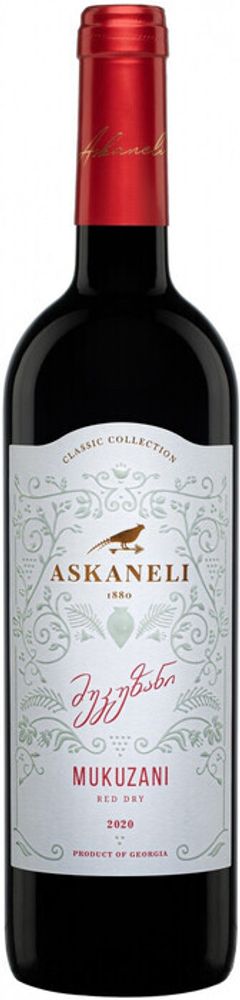 Мукузани сух кр 0,75 12,5% Братья Асканели Грузия