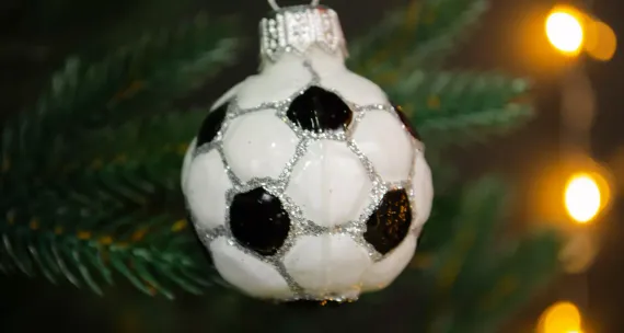 Набор украшений Медвежонок футболист 2 шт., стекло, Витус (62183)