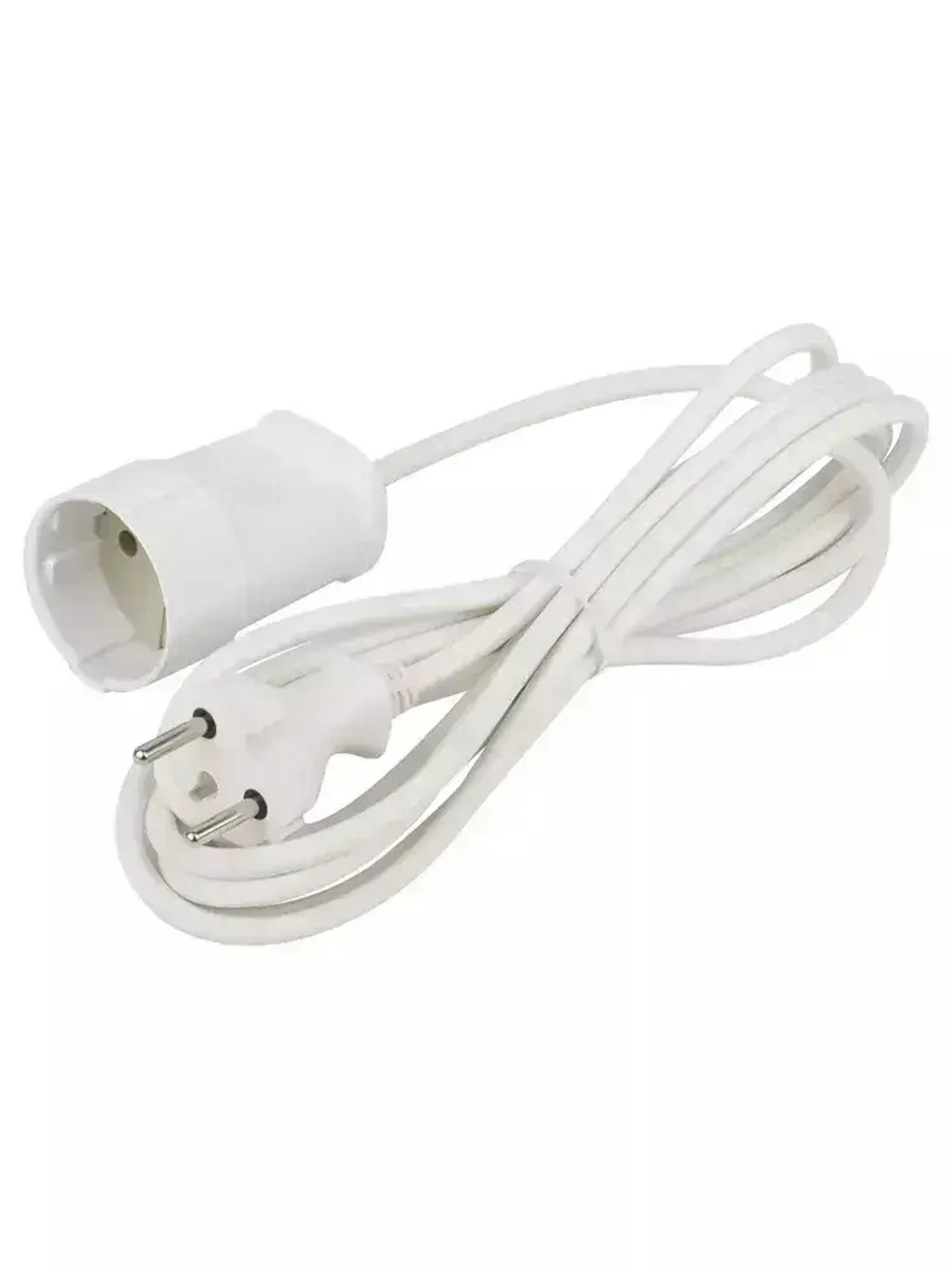 Удлинитель сетевой электрический без заземления UX(6)-1-3m ЭРА / Сетевой фильтр 1 розетка, 3м, 6А, 2x0,75мм2