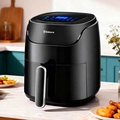 Аэрогриль SA-7685BK 4л, сенсорное управление, таймер