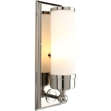 Бра настенное 1*E27 APL.804.11.01 никель/белый Rin Aployt