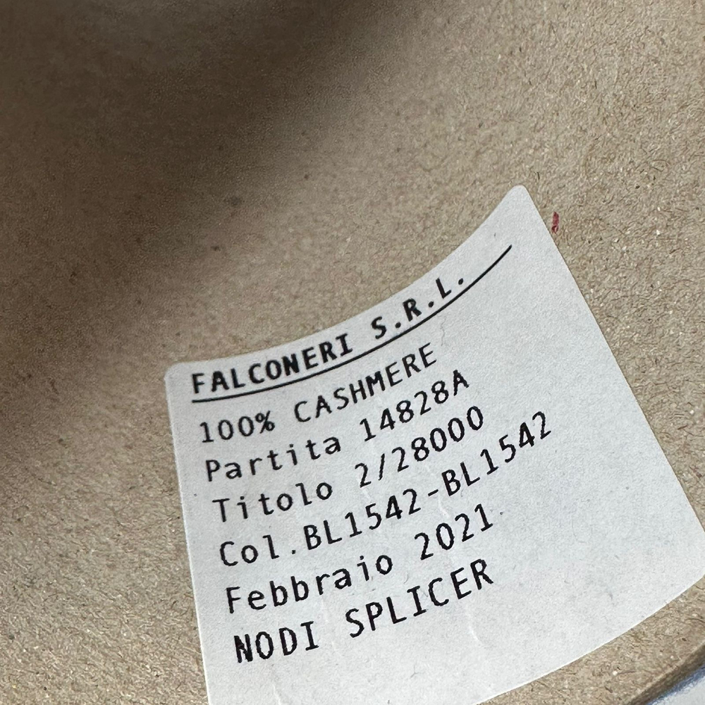 FLWS0001 - Falconeri; 100% кашемир; 1400м/100гр, (2/28); col. BL1542, цвет: бриллиантово-синий; S701
