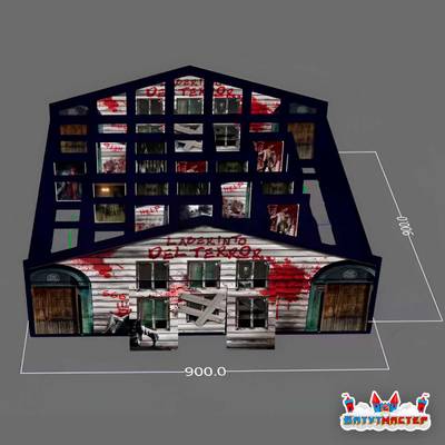 Надувной квест-аттракцион «Заточение духов», 9×9×3,5 м