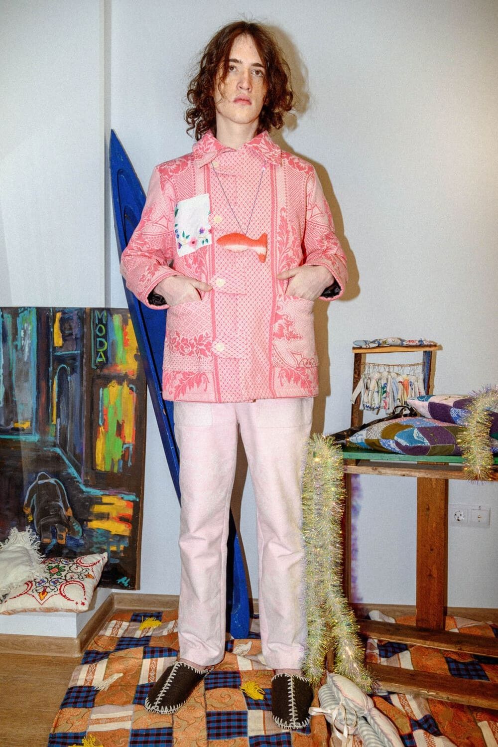 Куртка Soeurs с Застежками на Клапанах / Pink Jacket розовая