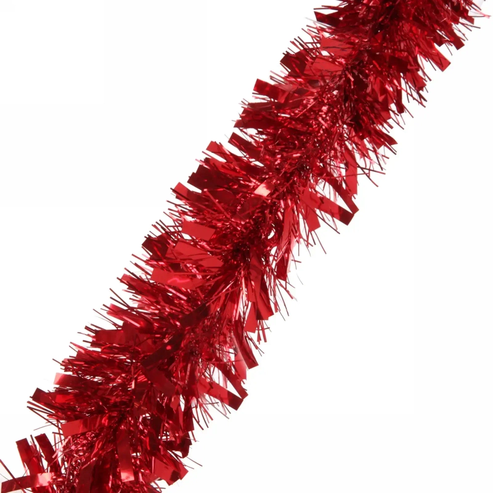 Мишура 2 м 9 см «Праздничное настроение», Красный