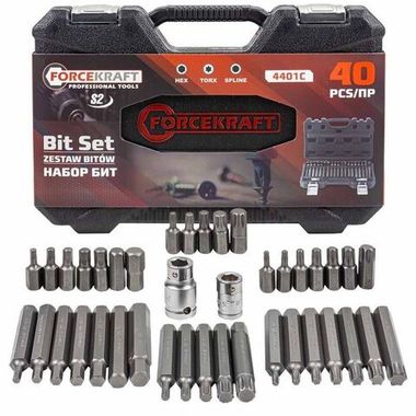 Набор бит с битодержателями в пластиковом кейсе (40 предметов)