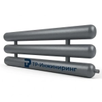 Регистр отопления РСЭ-3x57x3,0-9000 трёхрядный секционный с эллиптическими заглушками