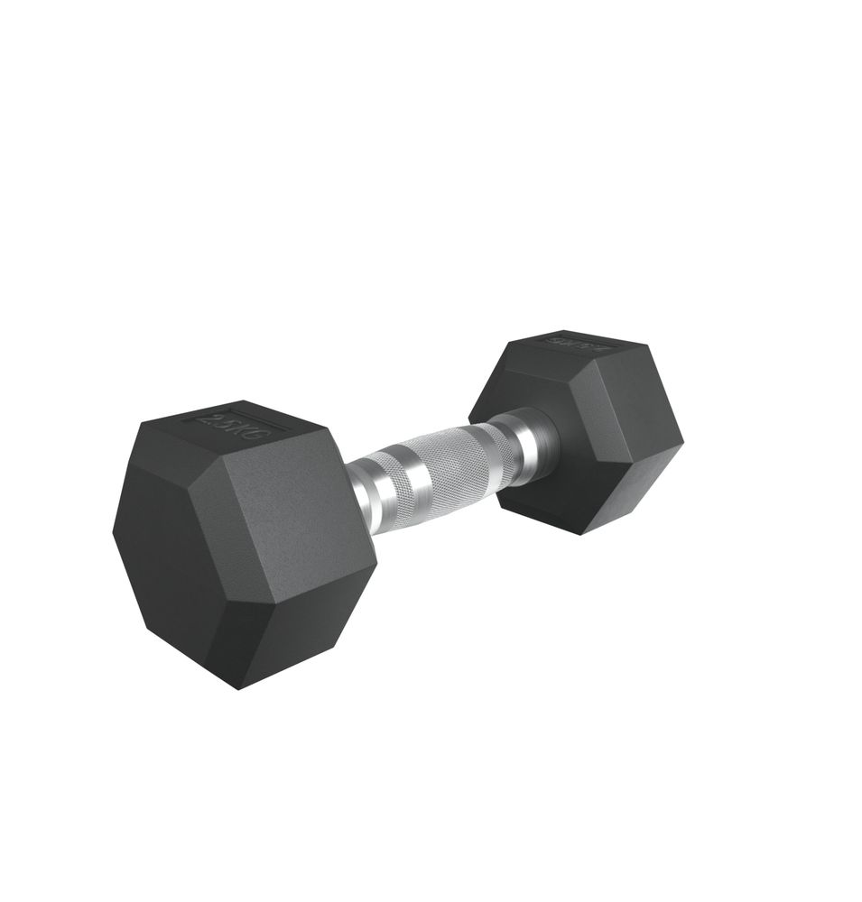 Гантель гексагональная UNIX Fit обрезиненная 2,5 кг / шт.