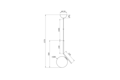 Светильник потолочный Garda Decor K2GP-825BR-S