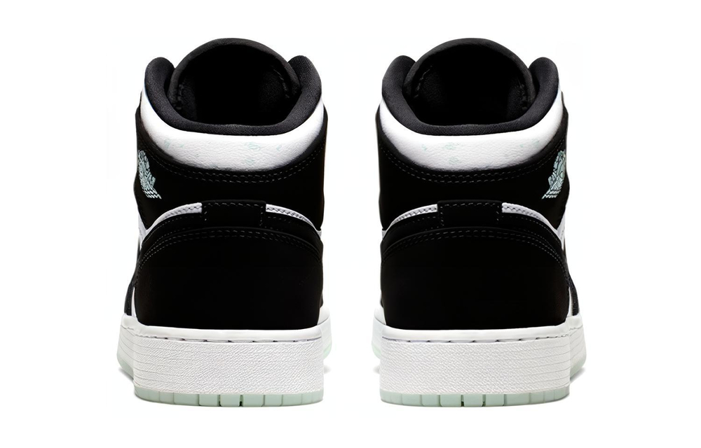 Jordan 1 Mid White Black Teal Tint GS