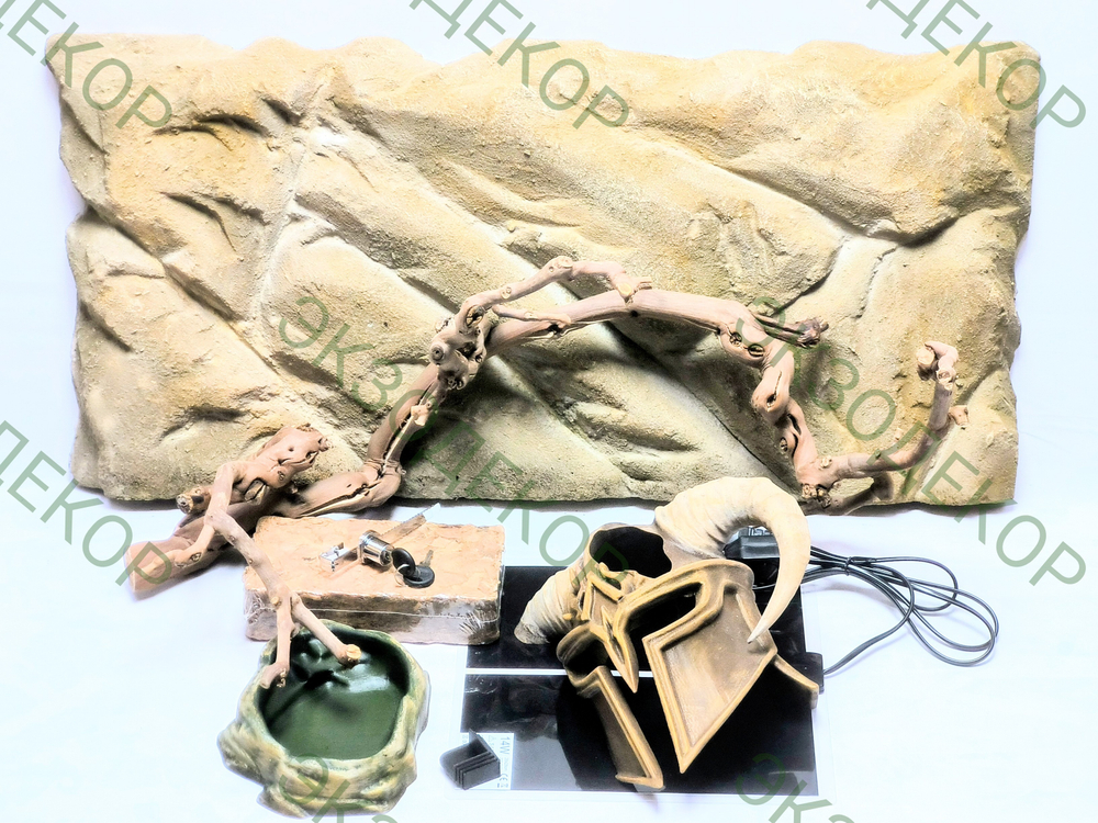 Полный комплект для содержания змеи. Террариум 90х50х50 и всё необходимое для содержания.