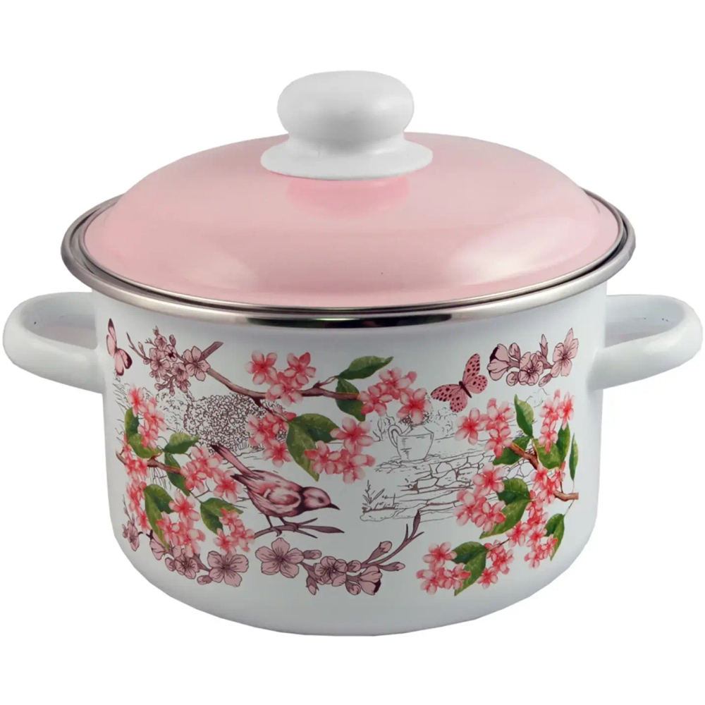 Кастрюля эмалированная 2л «Bird» Appetite