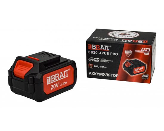 Аккумулятор BRAIT BB20-4PUB PRO (20 В, 4 Ач)