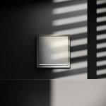 Проходной переключатель встраиваемый VOLTUM S70 одноклавишный с подсветкой 10А, (шелк)