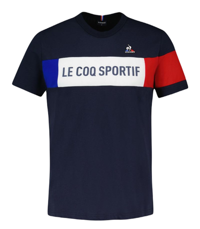 Мужская теннисная футболка Le Coq Sportif TRI Tee Short Sleeve N°1 SS23 - sky captain