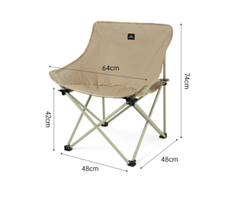 Кресло туристическое Naturehike Stellaluna T01 складное, 48х48х74 см, до 110 кг, черное. Под заказ
