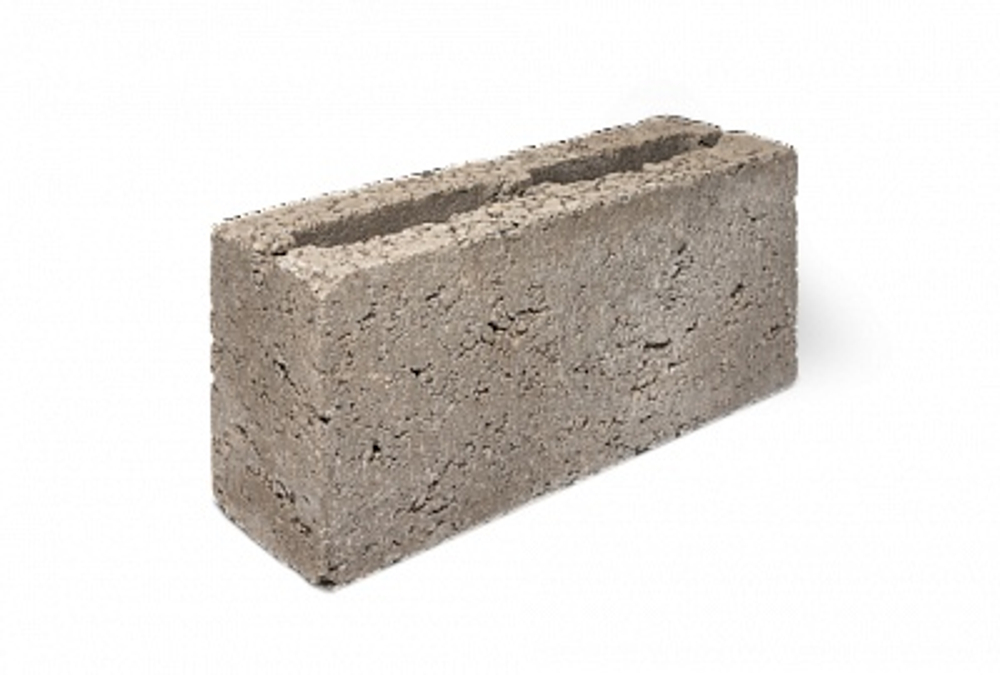 Керамзитоблок М50 390х120х188 перегородочный пустотелый, ВЗКСМ
